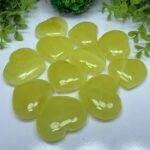 Beautiful Top Quality Yellow Lemon Calcite Heart