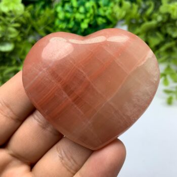100g Beautiful Rose Calcite Heart