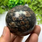 370g Beautiful Astrophyllite Garnet Sphere
