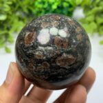 325g Beautiful Astrophyllite Garnet Sphere