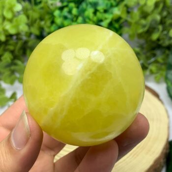 330g Beautiful Lemon Calcite, Lemon Calcite Sphere, Lemon Calcite Ball, Lemon Calcite, Calcite Sphere, Calcite Ball, Yellow Lemon Calcite