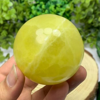 330g Beautiful Lemon Calcite, Lemon Calcite Sphere, Lemon Calcite Ball, Lemon Calcite, Calcite Sphere, Calcite Ball, Yellow Lemon Calcite