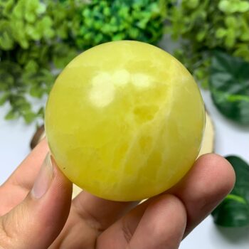 280g Beautiful Lemon Calcite, Lemon Calcite Sphere, Lemon Calcite Ball, Lemon Calcite, Calcite Sphere, Calcite Ball, Yellow Lemon Calcite