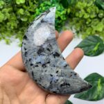 150g Beautiful Rainbow Larvikite Moon