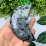 155g Top Quality Rainbow Larvikite Moon