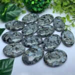 Beautiful Rainbow Larvikite Palm Stone