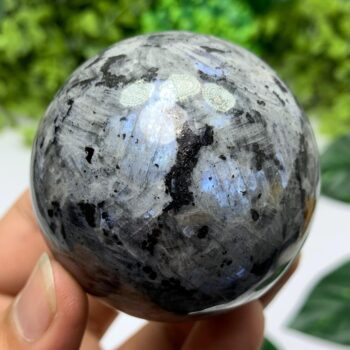 310g Best Quality Rainbow Grey Larvikite Sphere, Larvikite Sphere, Larvikite Ball, Larvikite Stone Sphere, Blue Larvikite, Larvikite, Sphere