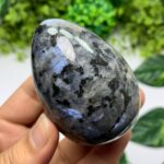 250g Top Quality Rainbow Grey Larvikite Egg