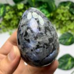 250g Top Quality Rainbow Grey Larvikite Egg
