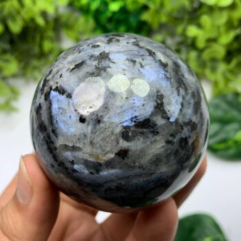 372g Top Quality Rainbow Grey Larvikite Sphere, Larvikite Sphere, Larvikite Ball, Larvikite Stone Sphere, Blue Larvikite, Larvikite, Sphere