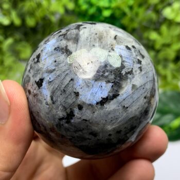 307g Top Quality Rainbow Grey Larvikite Sphere, Larvikite Sphere, Larvikite Ball, Larvikite Stone Sphere, Blue Larvikite, Larvikite, Sphere