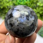 190g Beautiful Rainbow Grey Larvikite Sphere