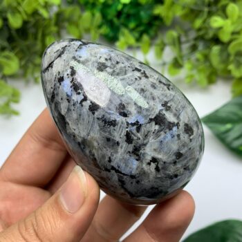 260g Best Quality Rainbow Grey Larvikite Egg, Larvikite Egg, Larvikite Polished Egg, Larvikite Stone Egg, Blue Larvikite, Larvikite Stone