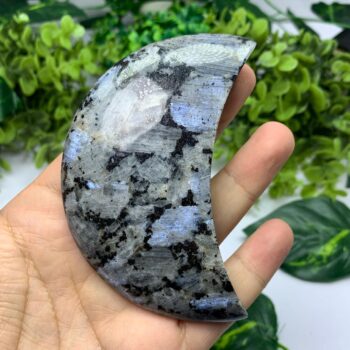 165g Beautiful Rainbow Larvikite Moon, Larvikite Stone Moon, Larvikite Stone, Larvikite Crystal Moon, Polished Larvikite Moon, Larvikite