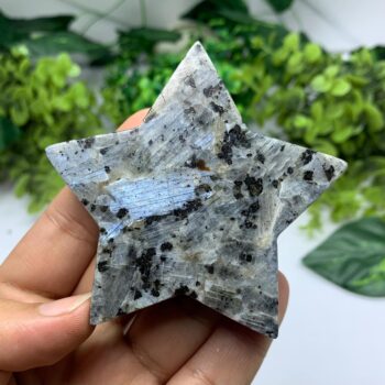145g Top Quality Rainbow Larvikite Star, Larvikite Stone Star, Larvikite Stone, Larvikite Crystal Star, Polished Larvikite Star, Larvikite