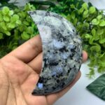 150g Beautiful Rainbow Larvikite Moon