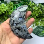 150g Beautiful Rainbow Larvikite Moon