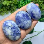 Beautiful Blue Afghanite Palm Stone