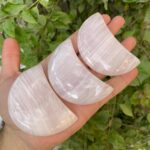 Beautiful UV-Reactive Pink Mangano Calcite Moon