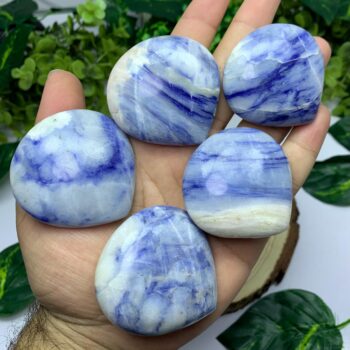 Beautiful Blue Afghanite Pear Shape Palm, Afghanite Palm, Afghanite Pear Shape Palm Stone, Afghanite Blue Stone, Afghanite, Blue Afghanite