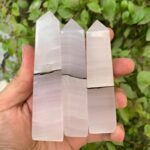 Best Quality UV-Reactive Pink Mangano Calcite Tower