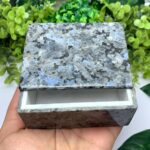 490g Beautiful Larvikite Stone Jewelry Box, Larvikite Hand Made Box, Larvikite Stone Box, Blue Larvikite Box, Larvikite Polished Jewelry Box