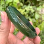 Beautiful Best Quality Green Transparent Serpentine Bangle