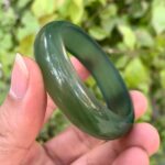 Best Quality Small Green Transparent Serpentine Bangle