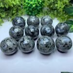 Beautiful Rainbow Larvikite Sphere