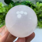 280g Beautiful UV-Reactive Pink Mangano Calcite Sphere