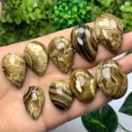 9 Pcs Beautiful Brown Chocolate Calcite Cabochons