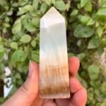 210g Beautiful Blue Caribbean Calcite Tower