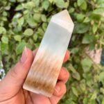 210g Beautiful Blue Caribbean Calcite Tower