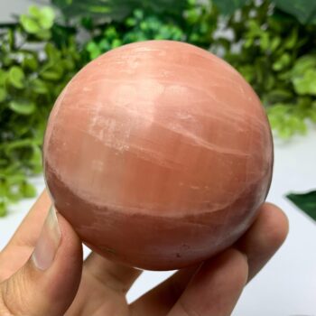 590g Beautiful Red Rose Calcite, Rose Calcite Sphere, Rose Calcite Ball, Rose Calcite, Calcite Sphere, Calcite Ball, Rose Red Calcite Sphere