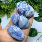 Beautiful Blue Afghanite Palm Stone