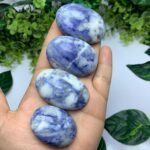 Best Quality Blue Afghanite Palm Stone