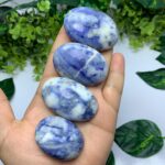 Best Quality Blue Afghanite Palm Stone