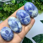 Best Quality Blue Afghanite Palm Stone