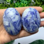Best Quality Blue Afghanite Palm Stone