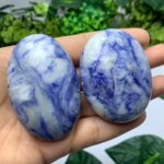 Best Quality Blue Afghanite Palm Stone