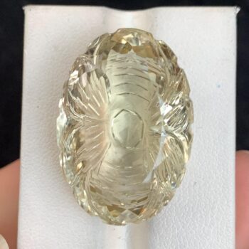 45 CT's Beautiful Citrine Flower Cut Loose Gemstone, Flower Cut Citrine, Citrine Gemstone, Citrine Loose Gemstone, Oval Flower Cut Citrine