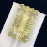60 CT’s Citrine Rectangular Cut Loose Gemstone