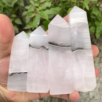 Beautiful UV-Reactive Pink Calcite Tower