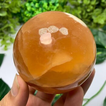 560g Best Quality Red Honey Calcite Sphere, Honey Calcite Sphere, Honey Calcite Ball, Red Calcite Sphere, Calcite Crystal Sphere, Calcite