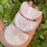 Beautiful UV-Reactive Pink Mangano Calcite Moon