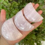 Beautiful UV-Reactive Pink Mangano Calcite Moon