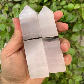 Best Quality UV-Reactive Pink Mangano Calcite Tower