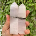 Best Quality UV-Reactive Pink Mangano Calcite Tower