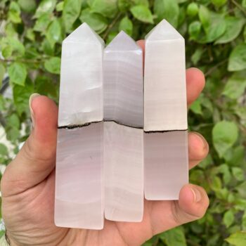 Best Quality UV-Reactive Pink Mangano Calcite Tower
