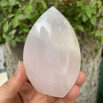 310g UV-Reactive Best Quality Pink Mangano Calcite Flame, Pink Calcite Flame, Calcite Flame, Pink Calcite Flame Shape, Calcite Pink Flame